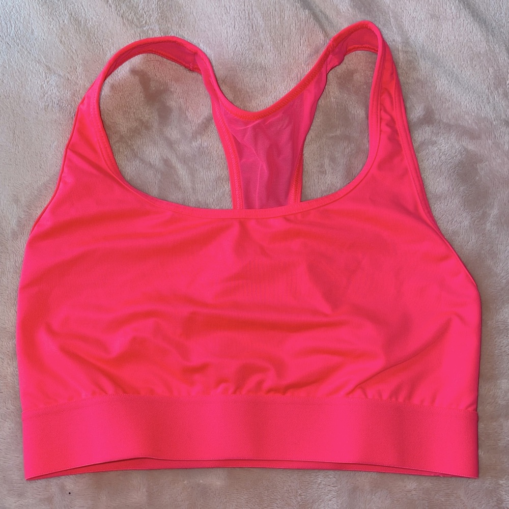 Neon sports bra